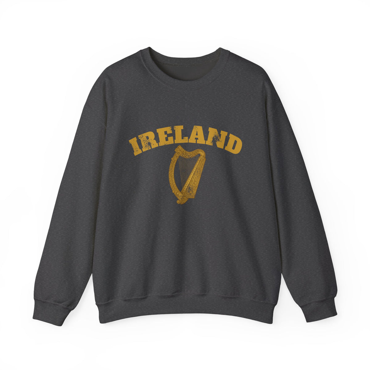 Ireland Vintage Celtic Harp Knotwork Crewneck Sweatshirt