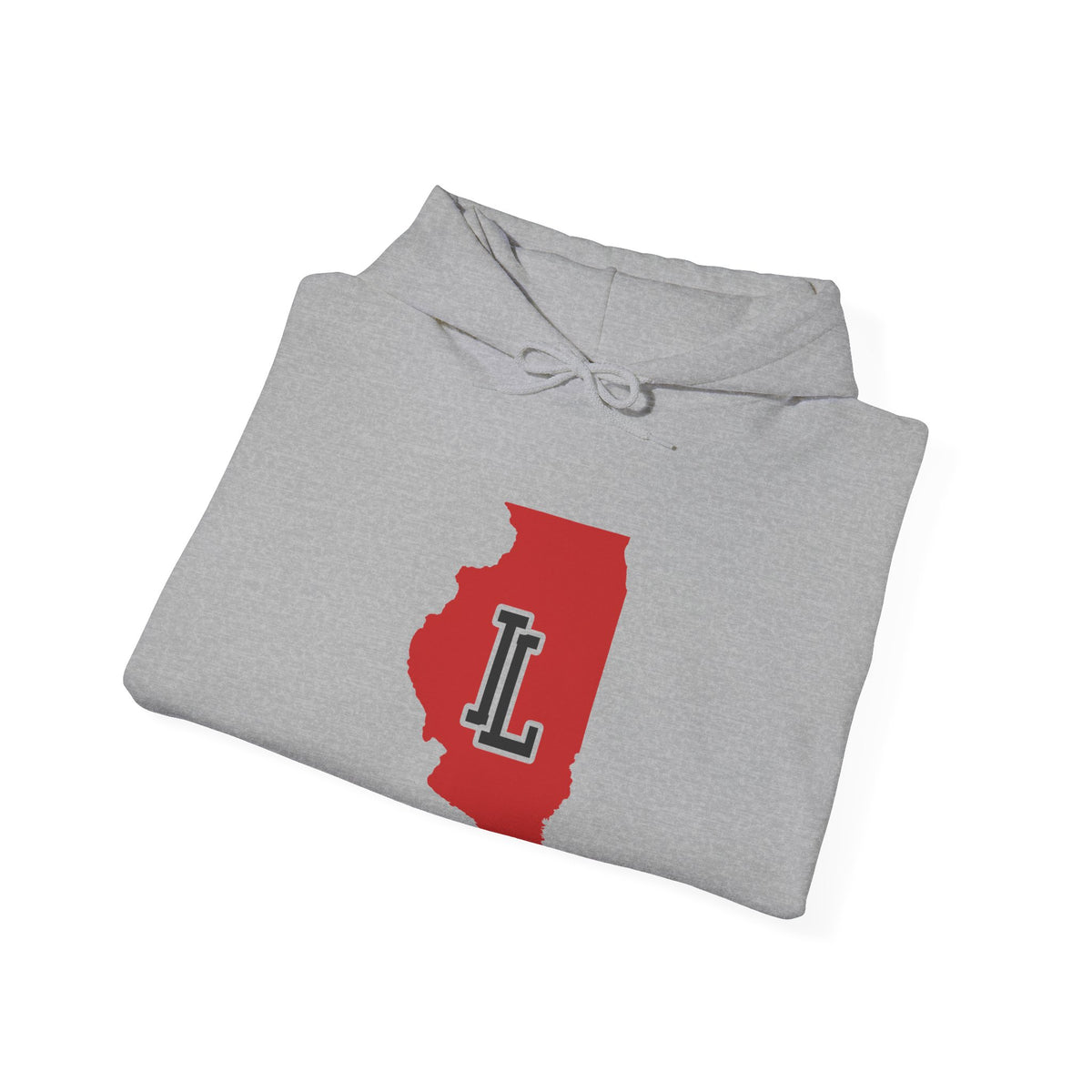 Illinois Varsity Monogram Map Hoodie