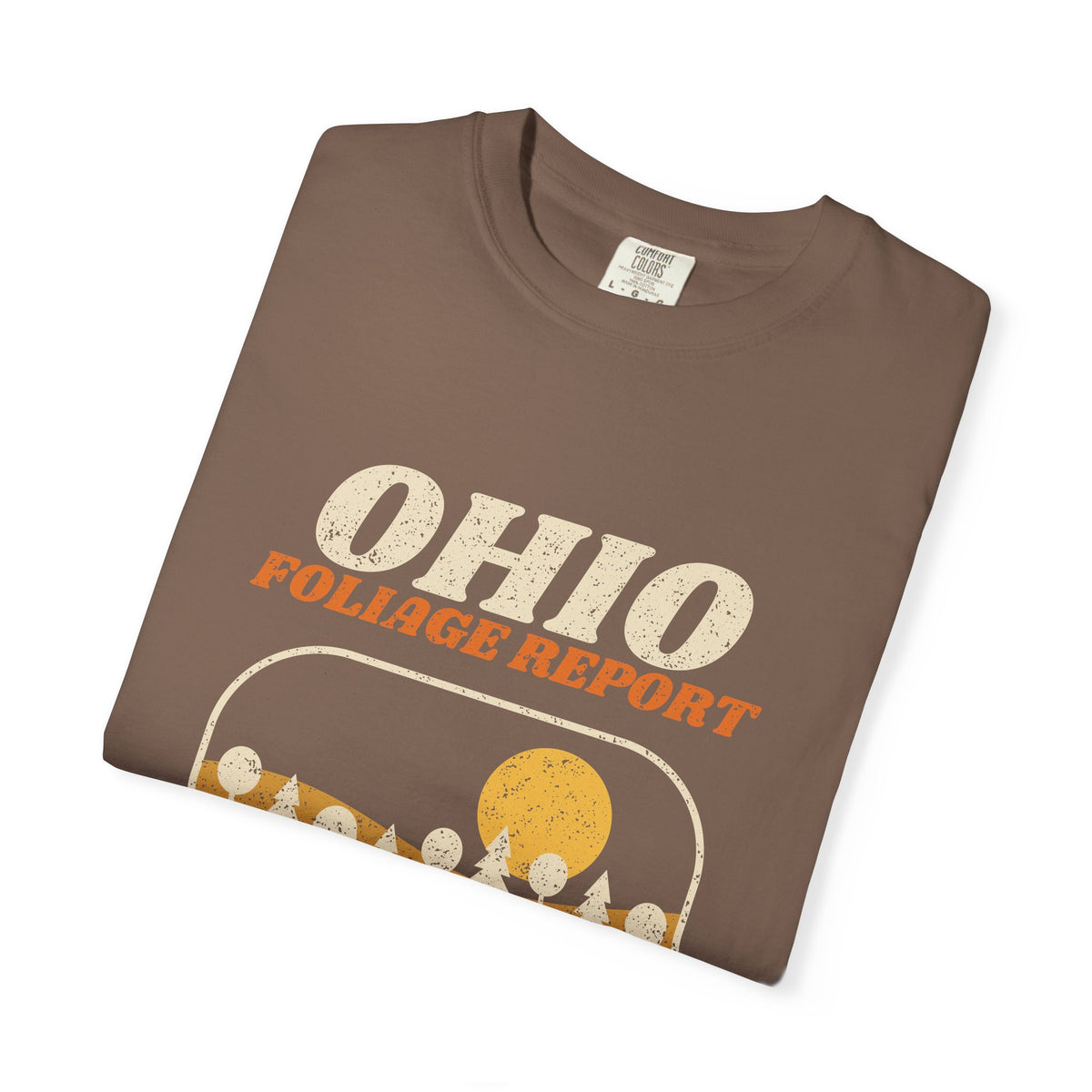 Ohio Foliage Report Retro Landscape T-Shirt
