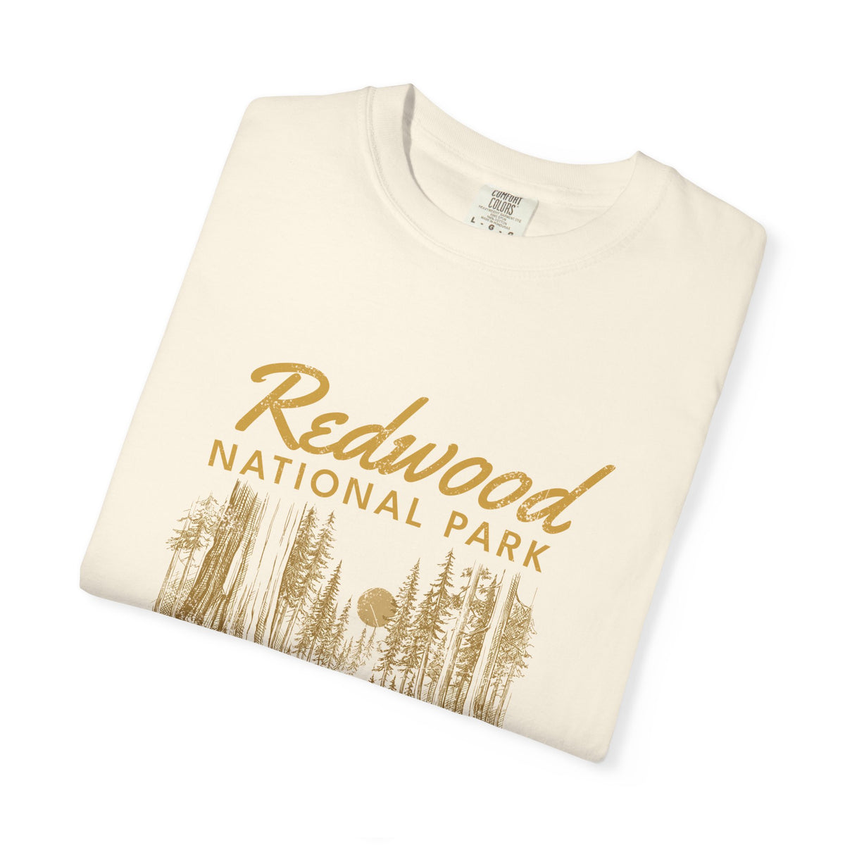 Redwood National Park Vintage Forest Sketch T-Shirt