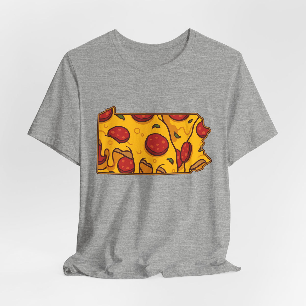 Pennsylvania Pizza Map T-Shirt