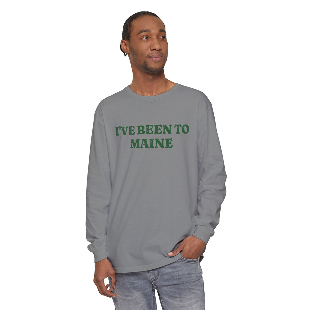 I've Been to Maine Vintage Travel Souvenir Long Sleeve Tee