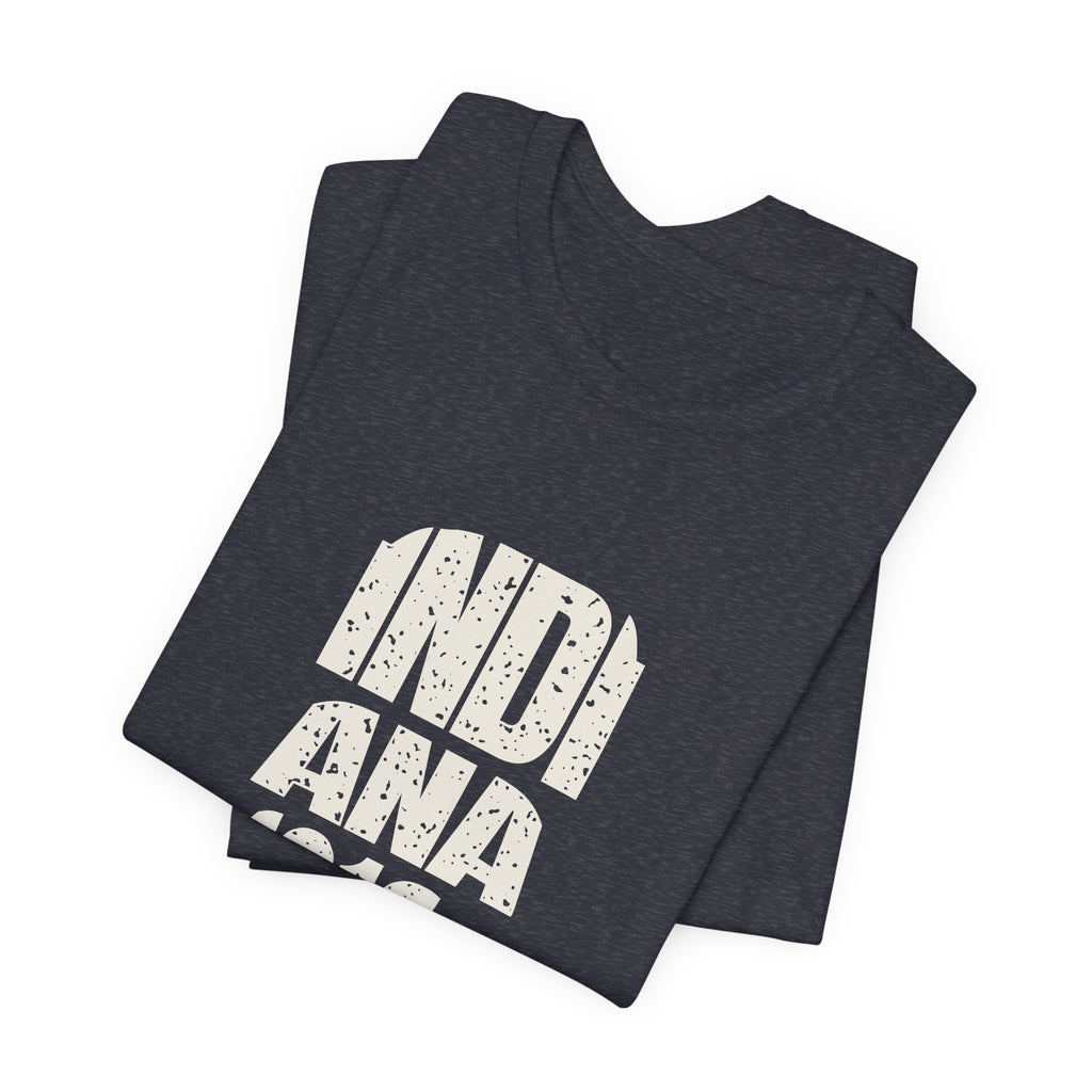 Indiana Vintage Letters Map T-Shirt