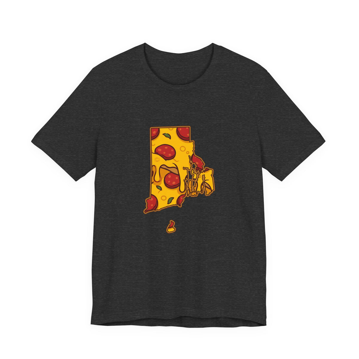 Rhode Island Pizza Map T-Shirt