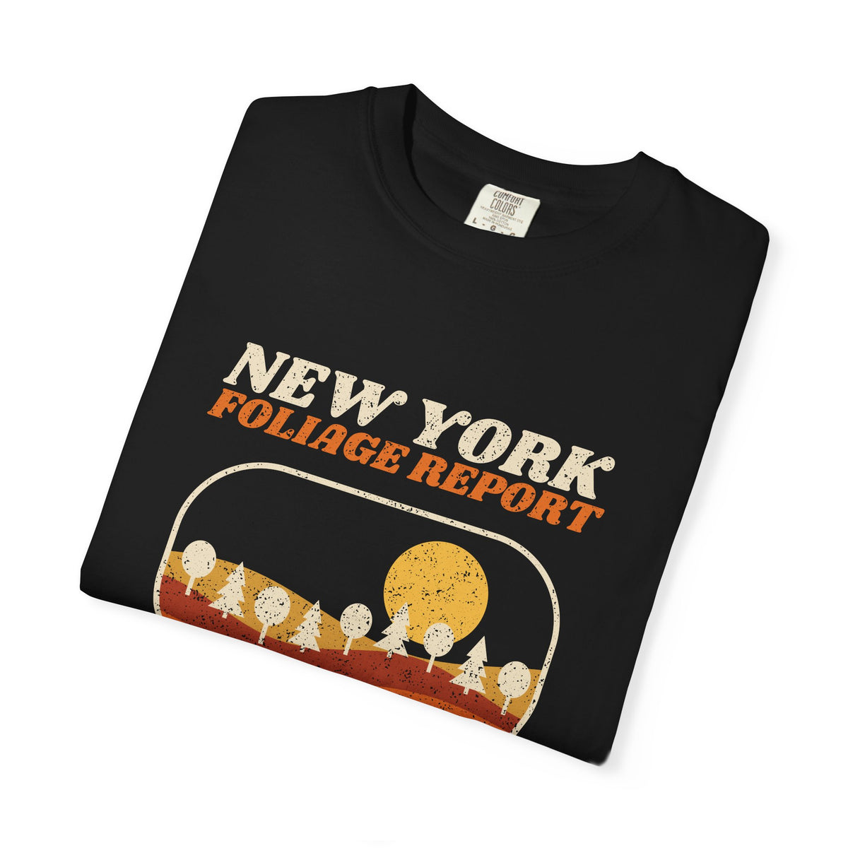 New York Foliage Report Retro Landscape T-Shirt