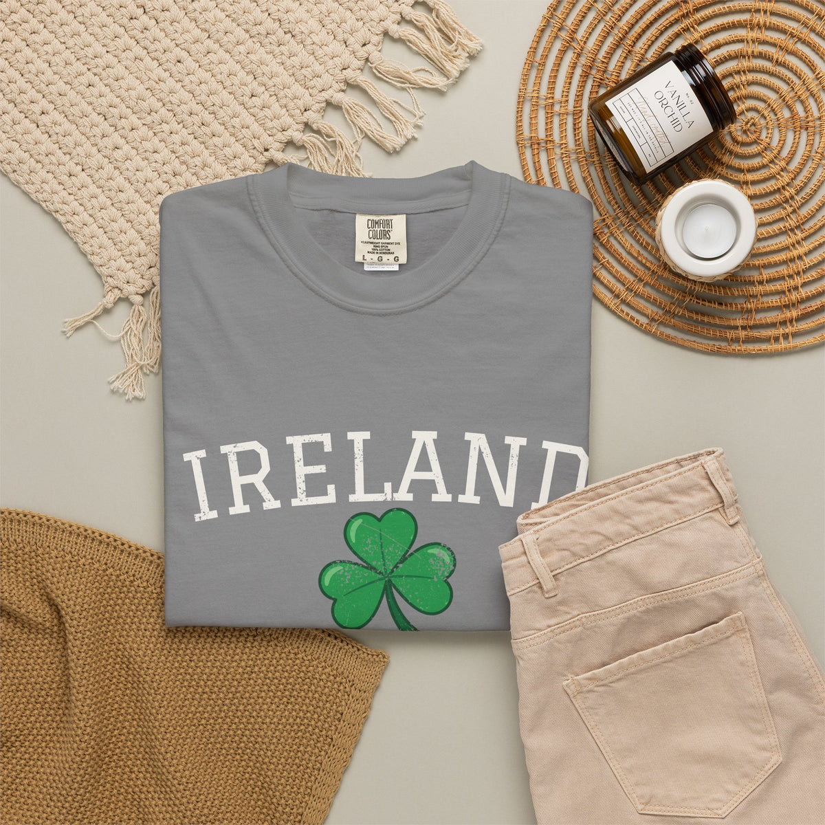 Ireland Éire Three Leaf Shamrock T-Shirt