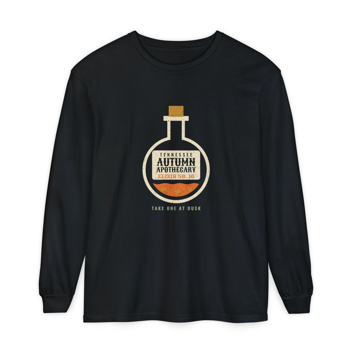 Tennessee Autumn Apothecary Flask Long Sleeve Tee