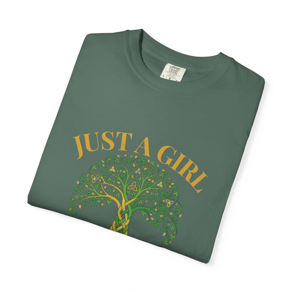 Just a Girl With Irish Roots Tree of Life T-Shirt