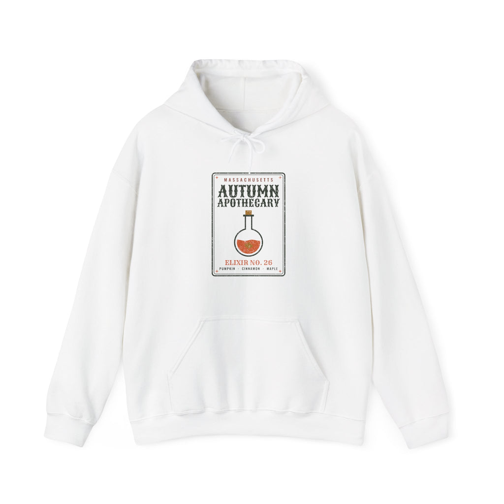 Massachusetts Autumn Apothecary Label Hoodie