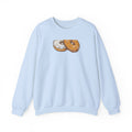 New York Everything Bagel Retro Food Illustration Crewneck Sweatshirt