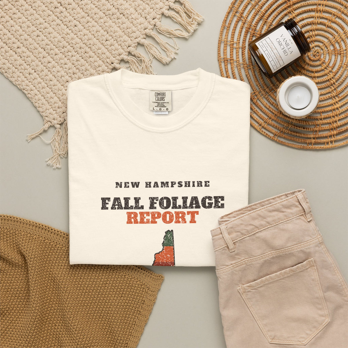 New Hampshire Fall Foliage Report Map T-Shirt
