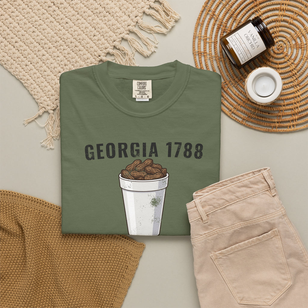 Georgia Boiled Peanuts Retro Food Illustration T-Shirt