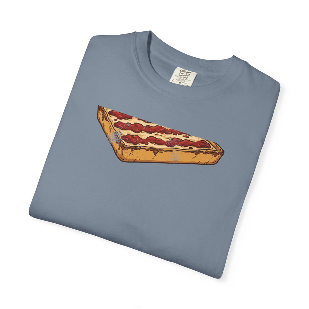 Detroit Style Pizza Retro Food Illustration T-Shirt