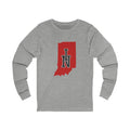 Indiana Varsity Monogram Map Long Sleeve Tee