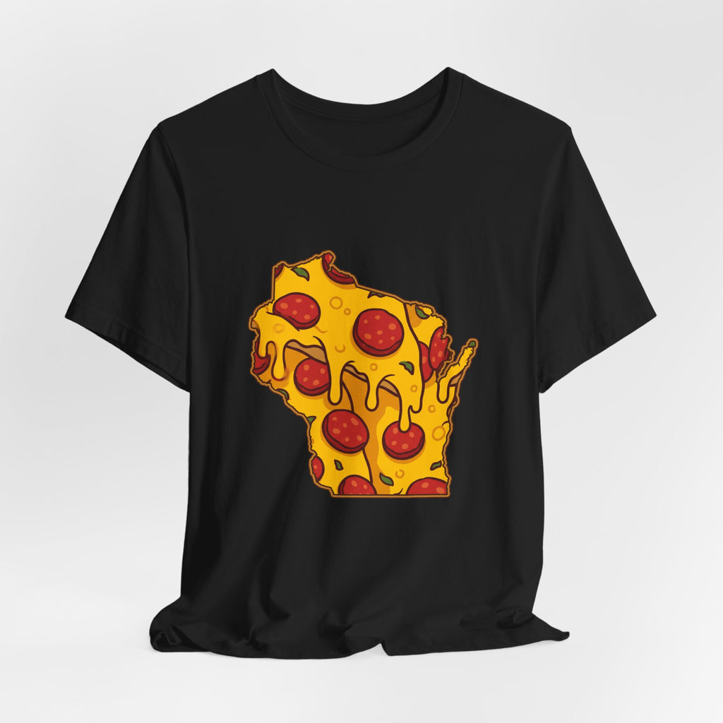 Wisconsin Pizza Map T-Shirt