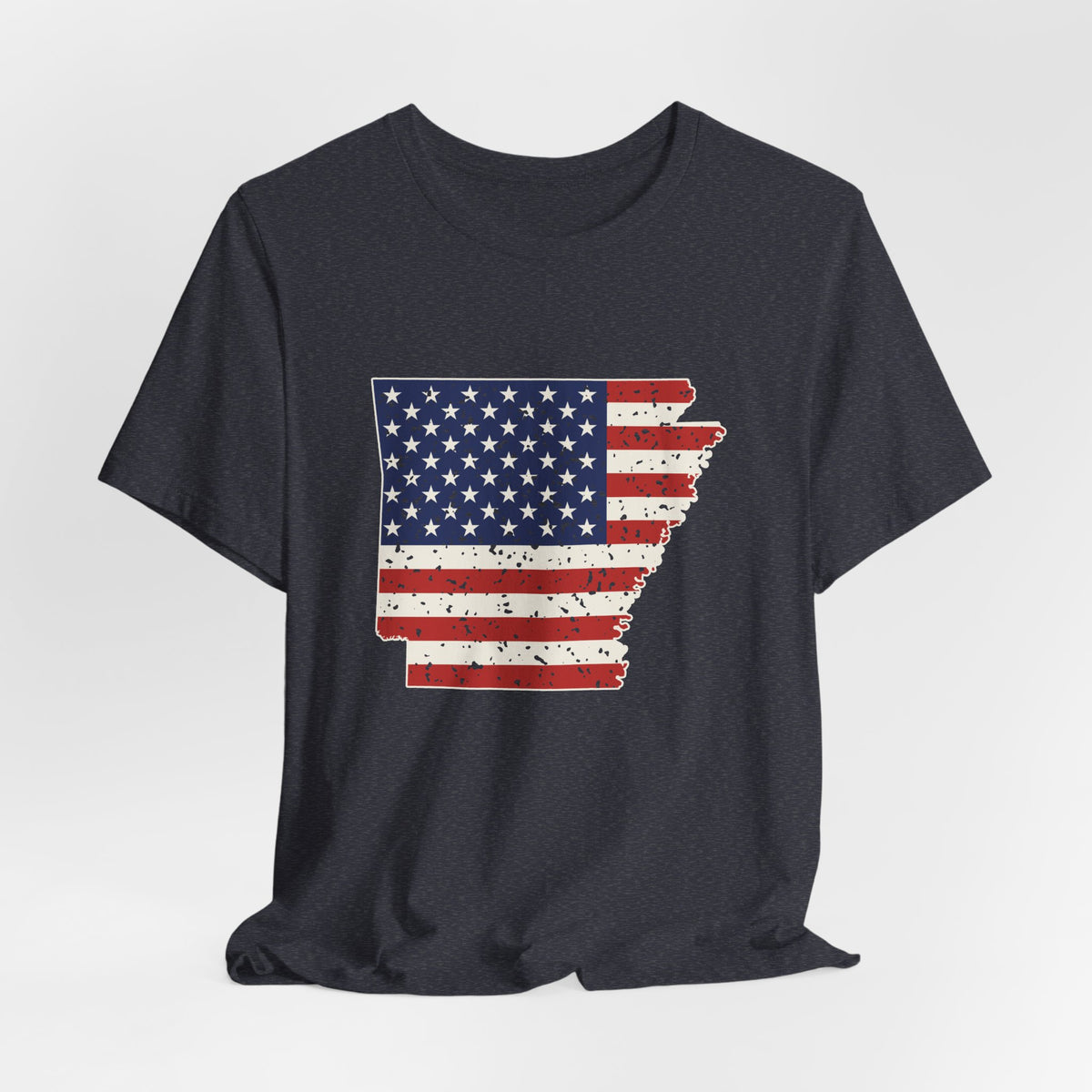 Arkansas American Flag Map T-Shirt