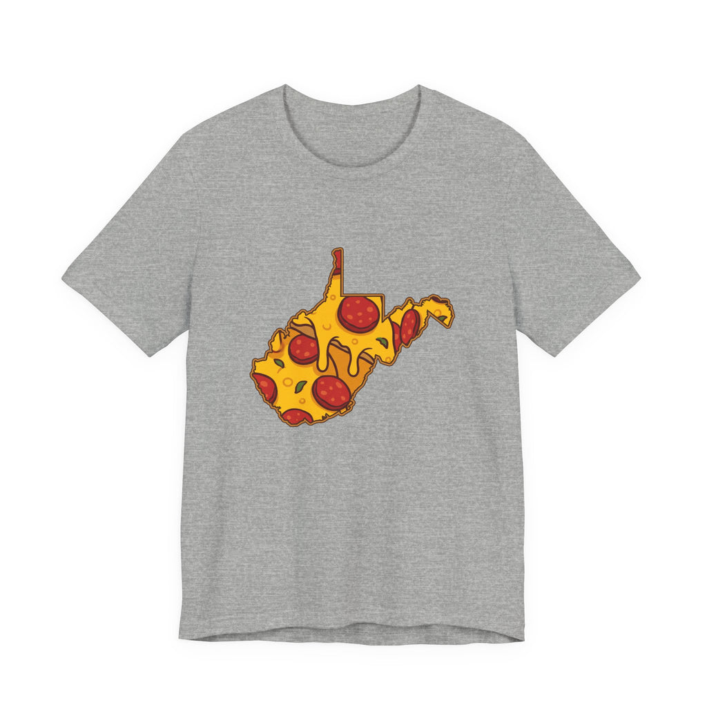 West Virginia Pizza Map T-Shirt