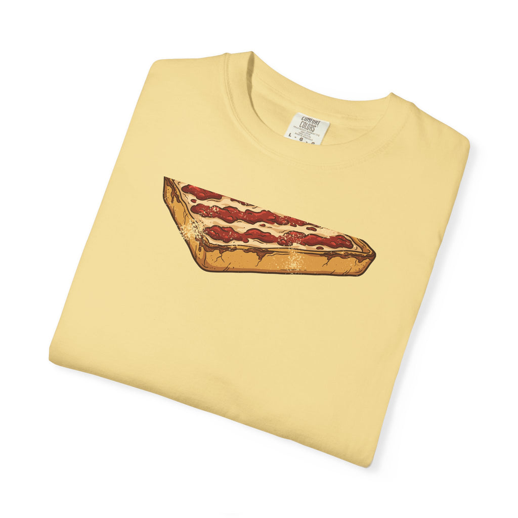 Detroit Style Pizza Retro Food Illustration T-Shirt