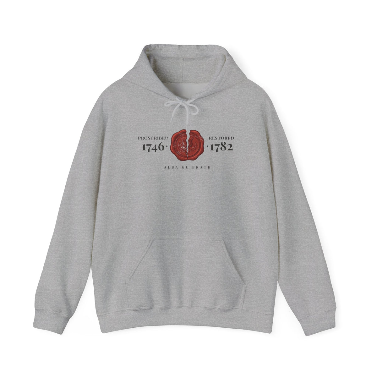 Proscribed 1746 Restored 1782 Alba Gu Bràth Thistle Seal Hoodie