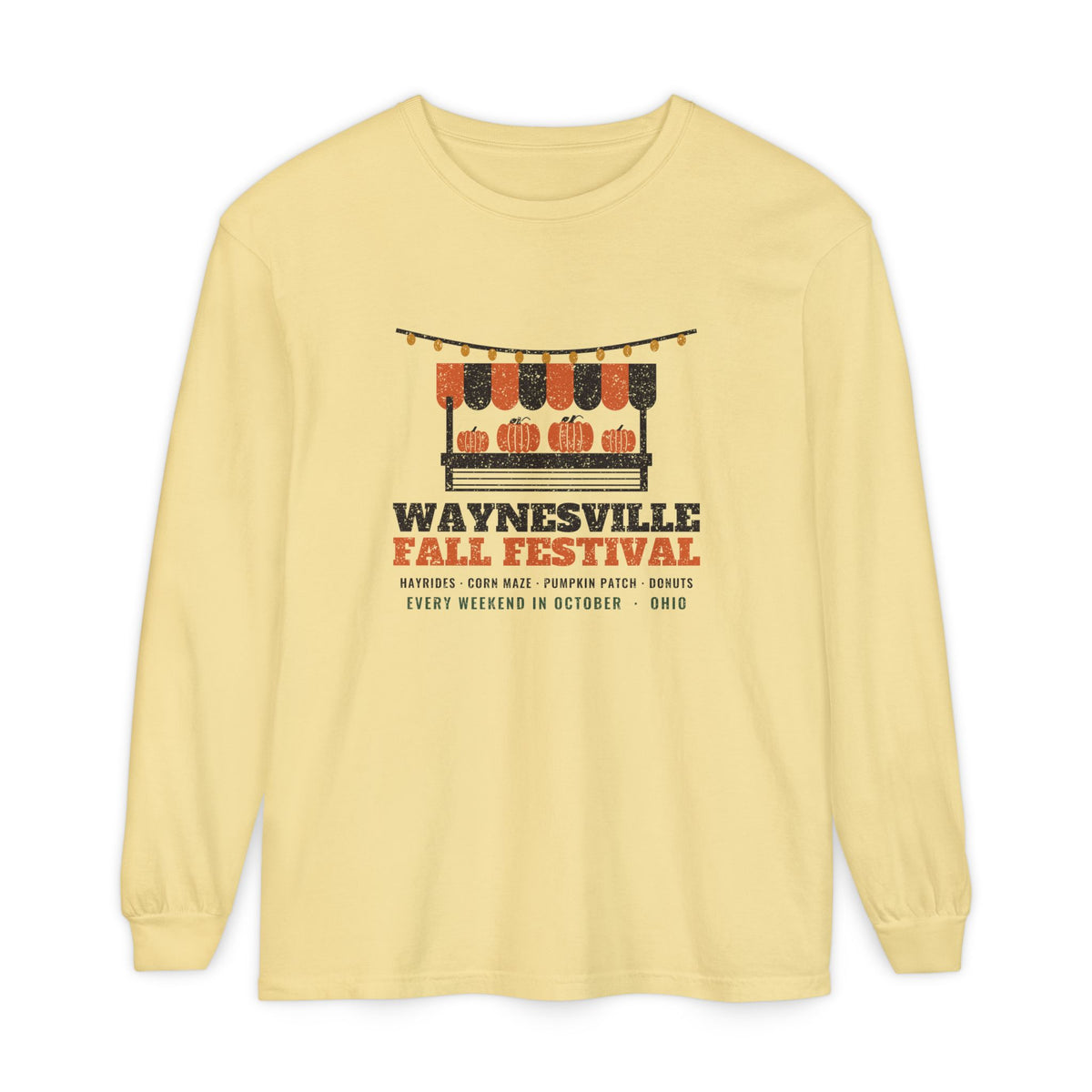 Waynesville Ohio Fall Festival Farm Stand Long Sleeve Tee