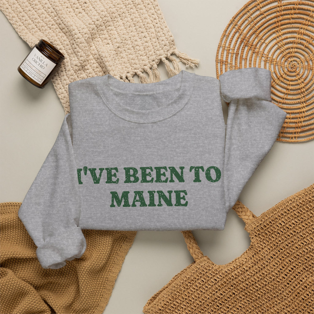 I've Been to Maine Vintage Travel Souvenir Crewneck Sweatshirt