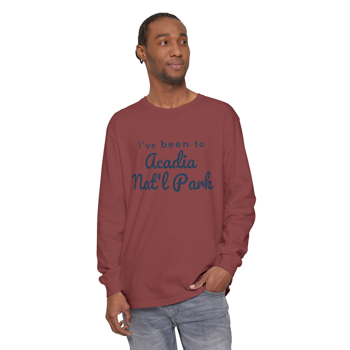 I've Been to Acadia Nat'l Park Vintage Travel Long Sleeve Tee