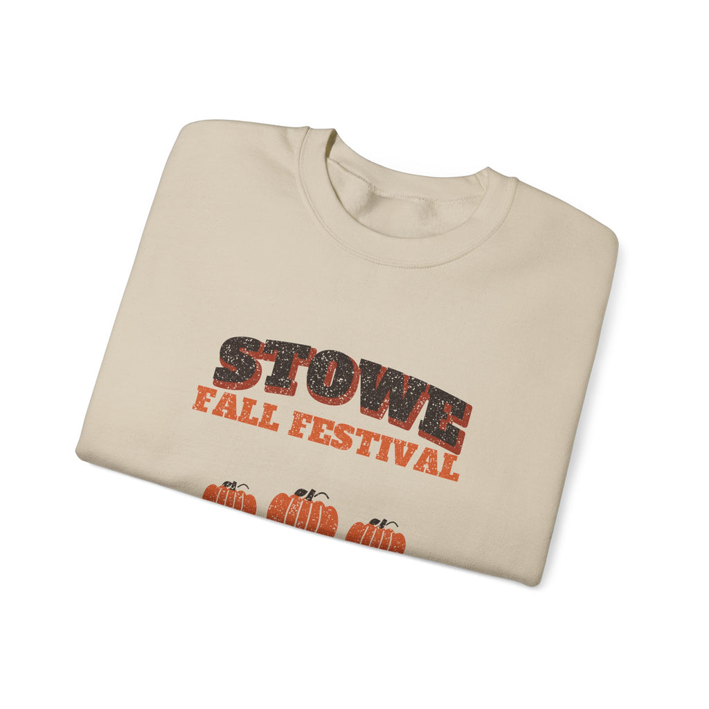 Stowe Vermont Fall Festival Hay Wagon Crewneck Sweatshirt
