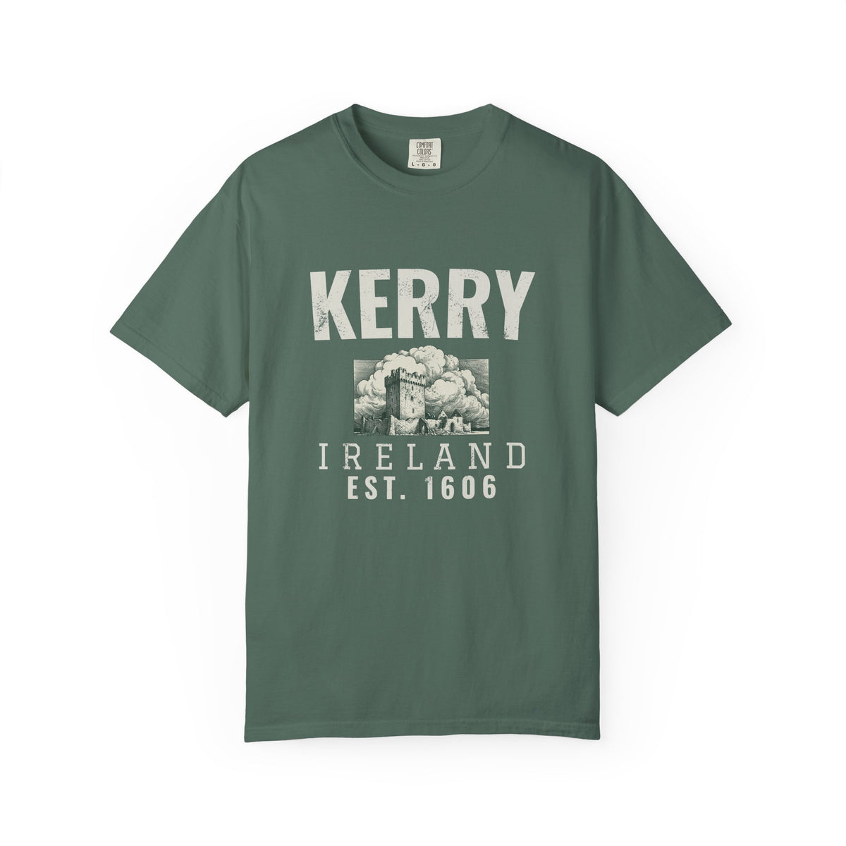 Kerry Ireland Est 1606 Castle Tower Sketch T-Shirt
