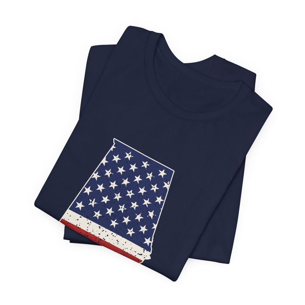Alabama American Flag Map T-Shirt