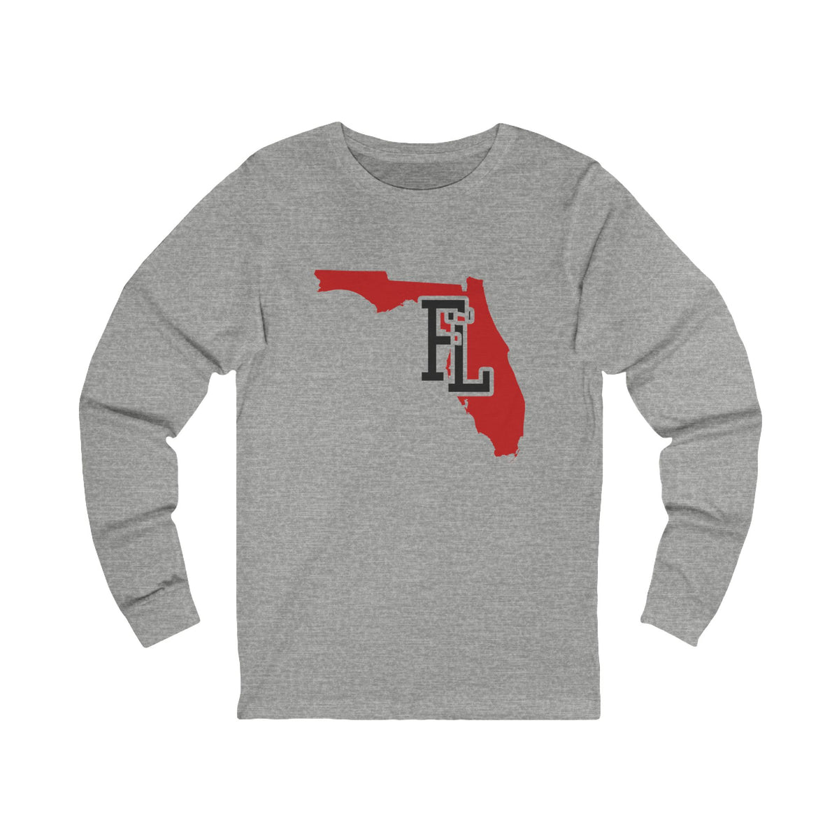Florida Varsity Monogram Map Long Sleeve Tee