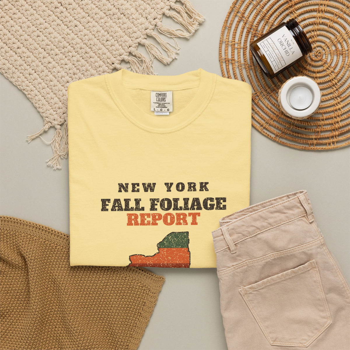 New York Fall Foliage Report Map T-Shirt