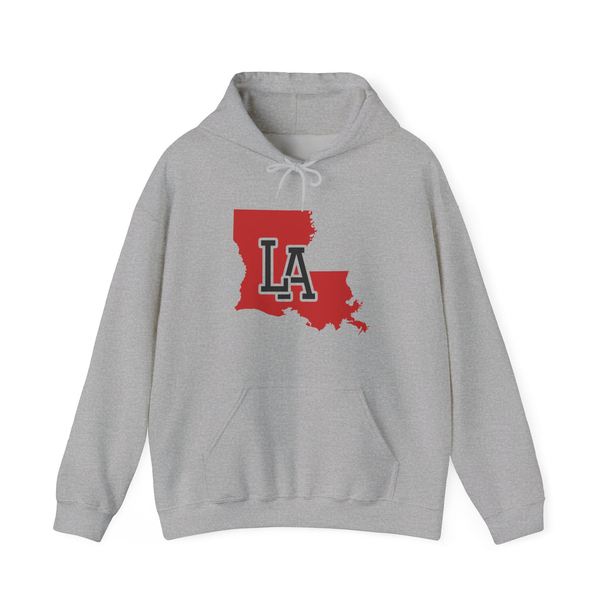 Louisiana Varsity Monogram Map Hoodie