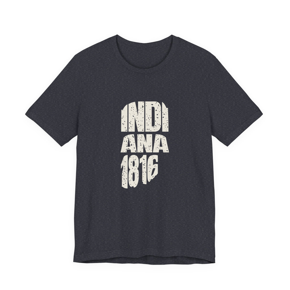 Indiana Vintage Letters Map T-Shirt
