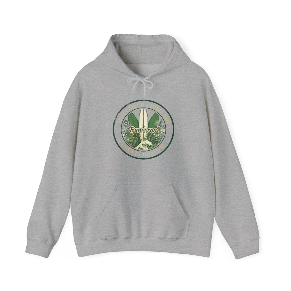 Bundoran Surf Capital of Ireland Surfboards Hoodie