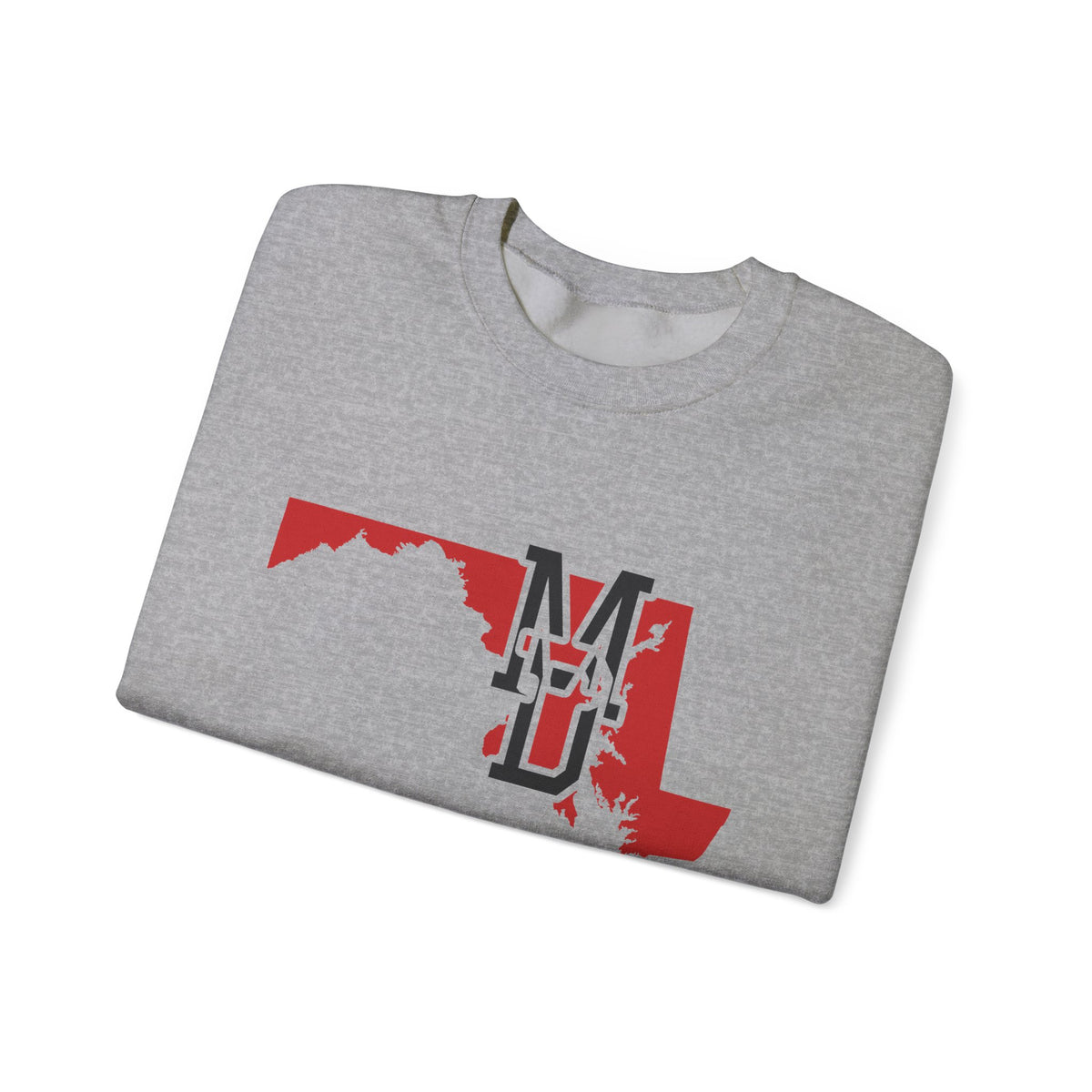 Maryland Varsity Monogram Map Crewneck Sweatshirt