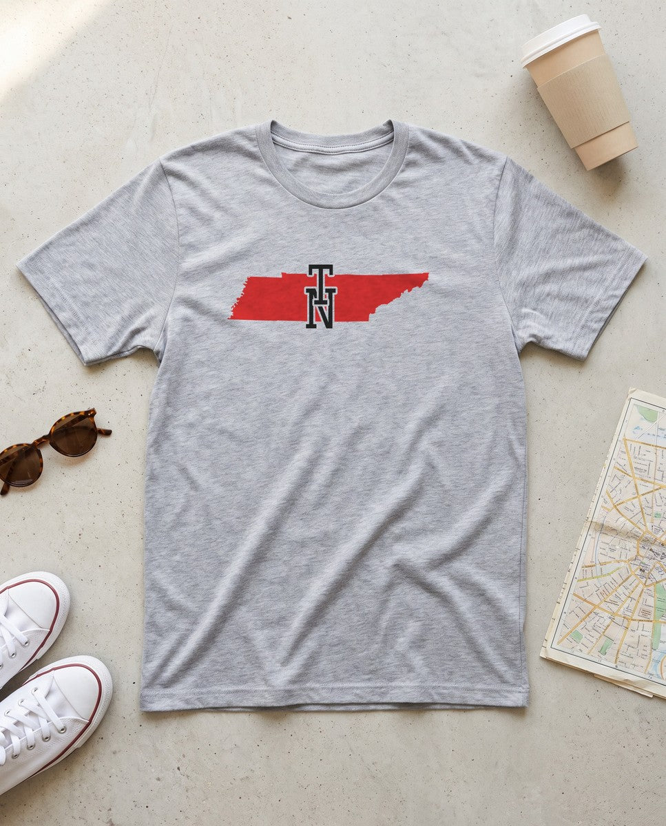Tennessee Varsity Monogram Map T-Shirt (photo)
