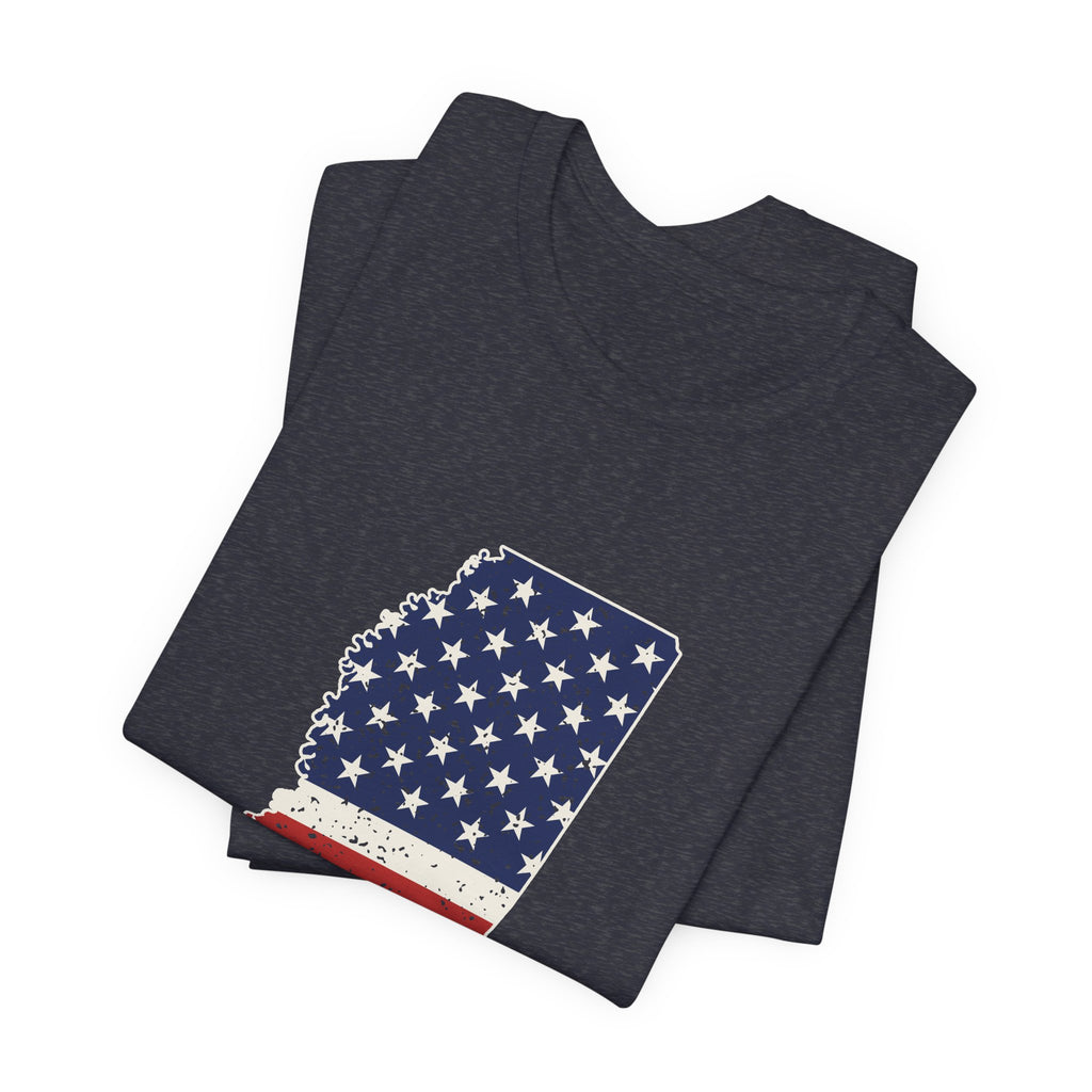 Mississippi American Flag Map T-Shirt