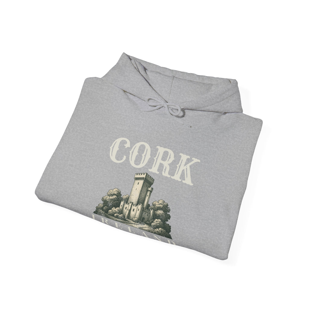 Cork Ireland Est 1185 Castle Sketch Hoodie