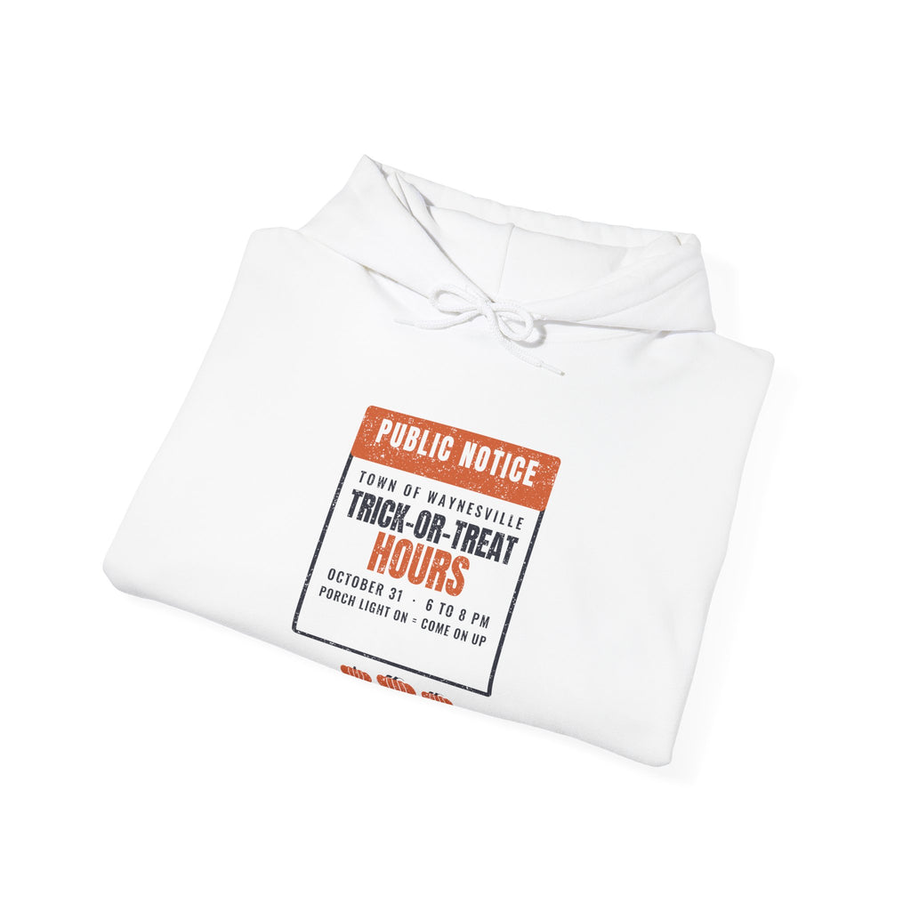 Waynesville Ohio Trick-or-Treat Hours Notice Hoodie