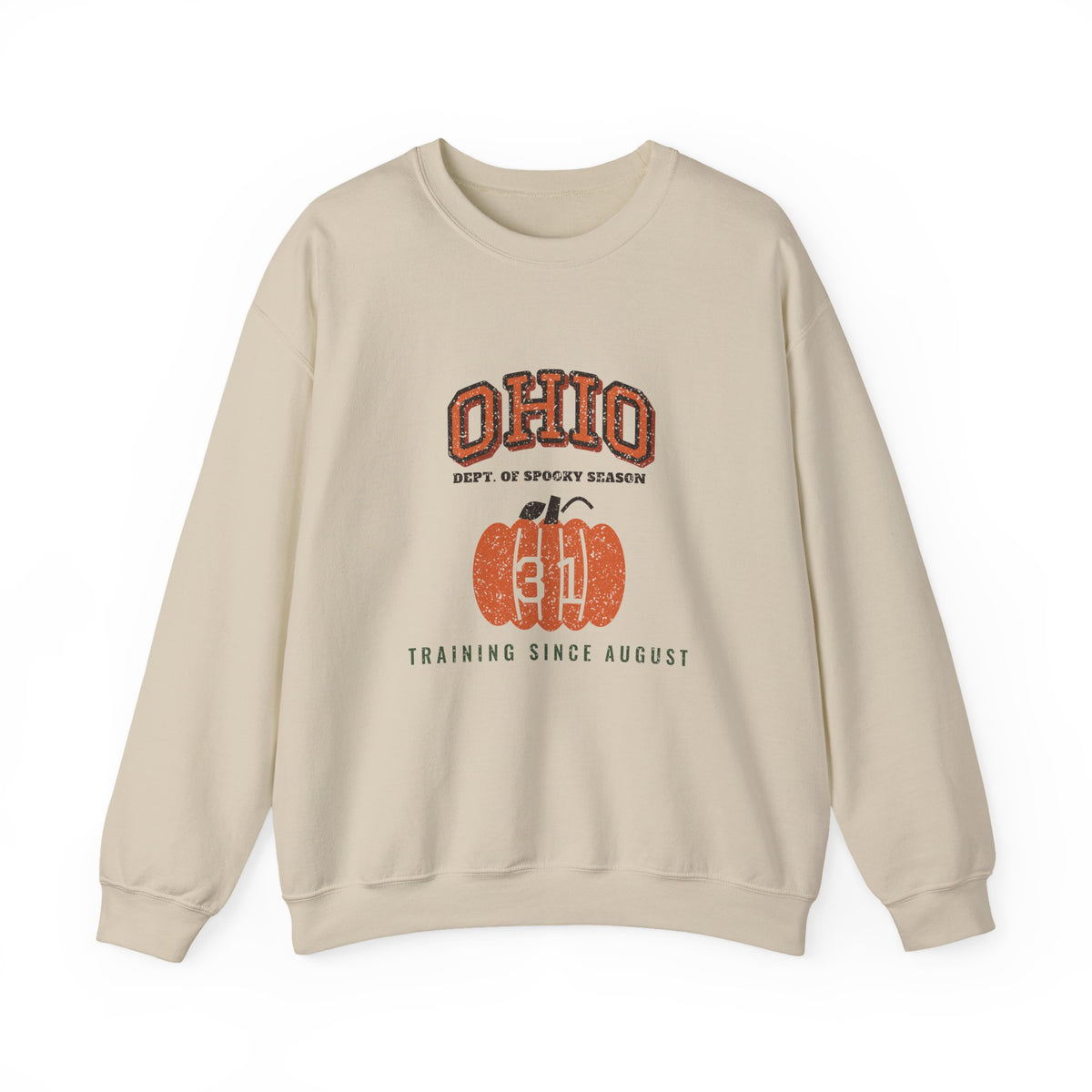 Ohio Dept. of Spooky Season Varsity Crewneck Sweatshirt