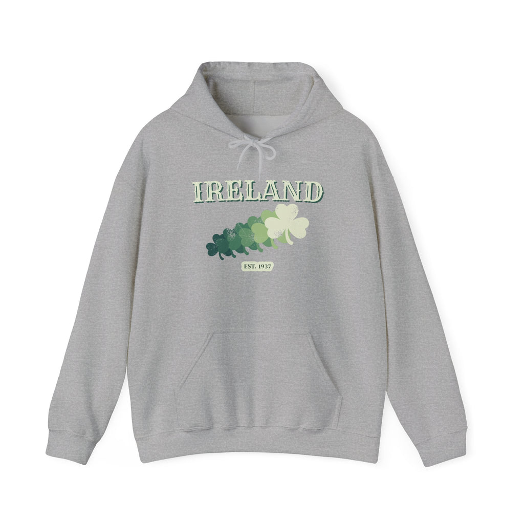 Ireland Est 1937 Vintage Ornate Lettering Hoodie