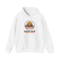 Harvest Moon Over Maine Retro Badge Hoodie