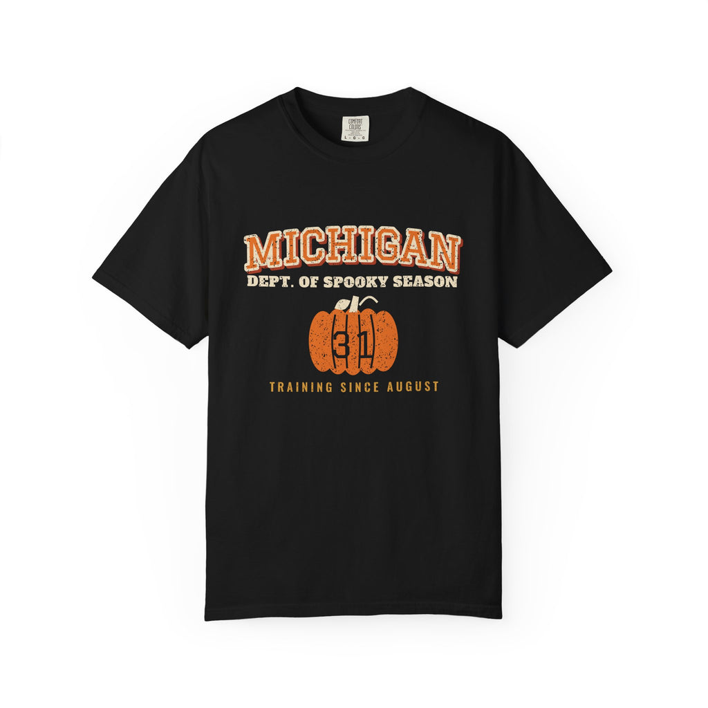 Michigan Dept. of Spooky Season Varsity T-Shirt