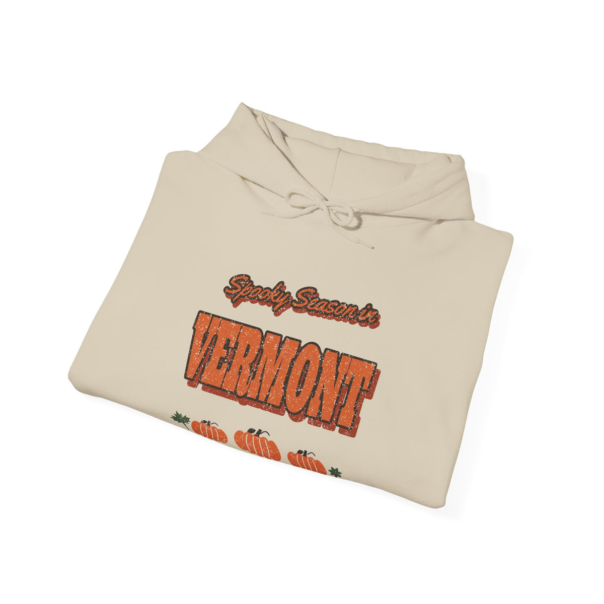 Spooky Season in Vermont Vintage Postcard Hoodie