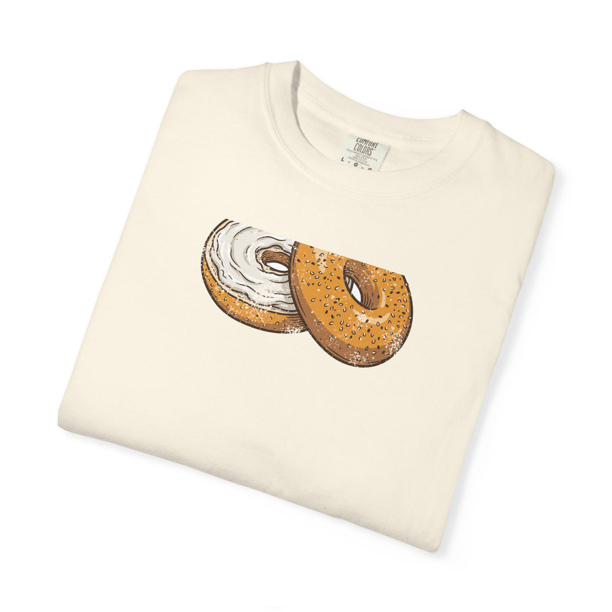 New York Everything Bagel Retro Food Illustration T-Shirt
