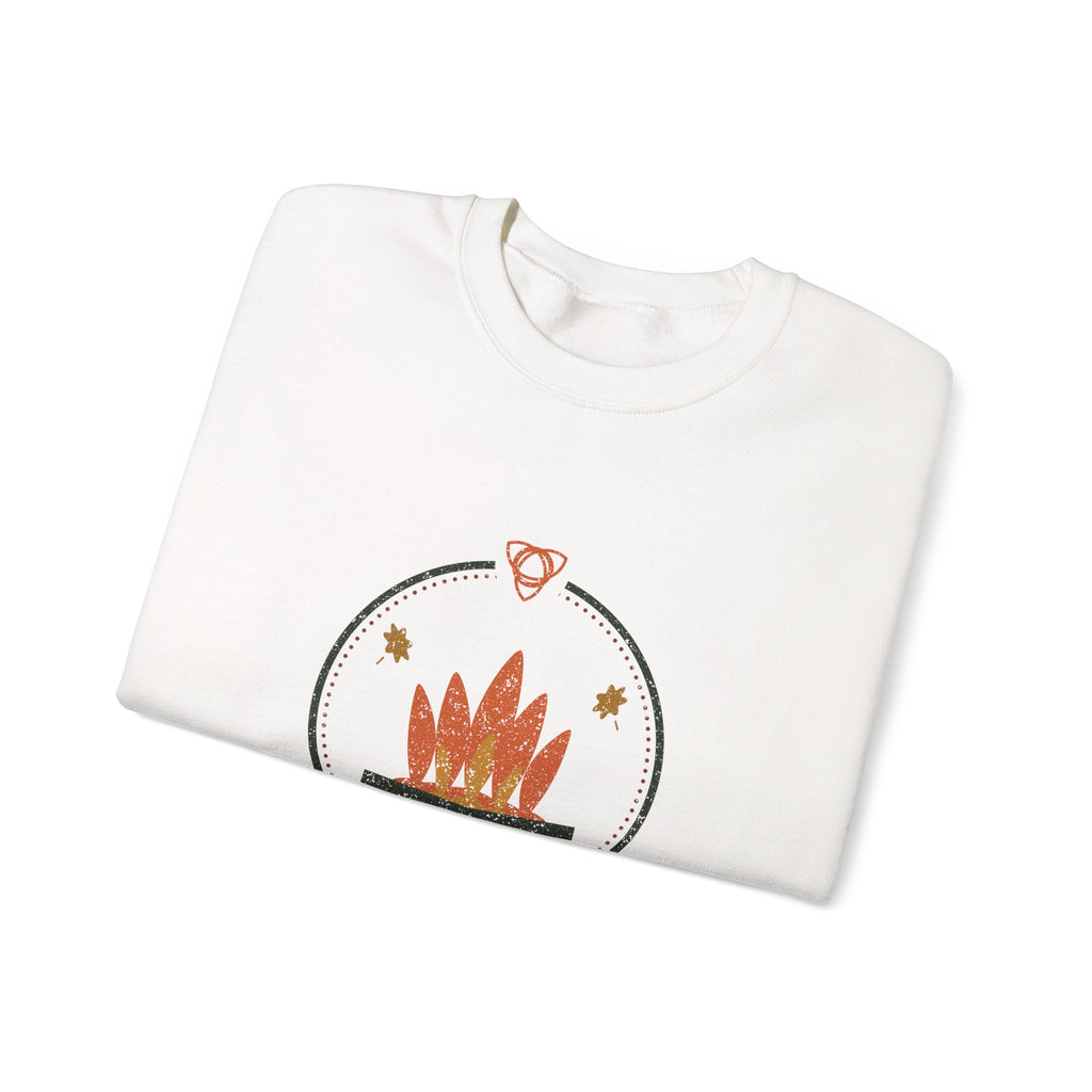 The First Halloween Oíche Shamhna Bonfire Crewneck Sweatshirt