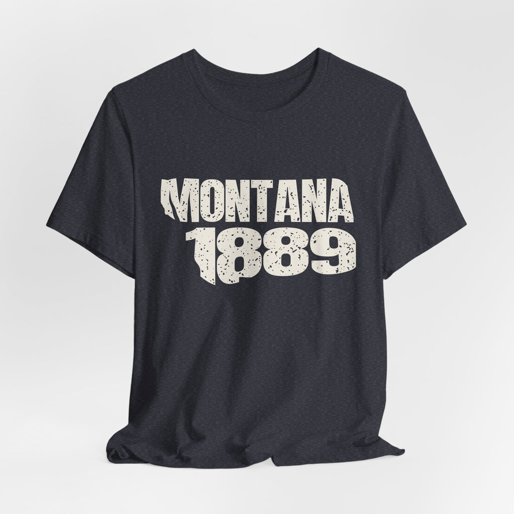 Montana Vintage Letters Map T-Shirt