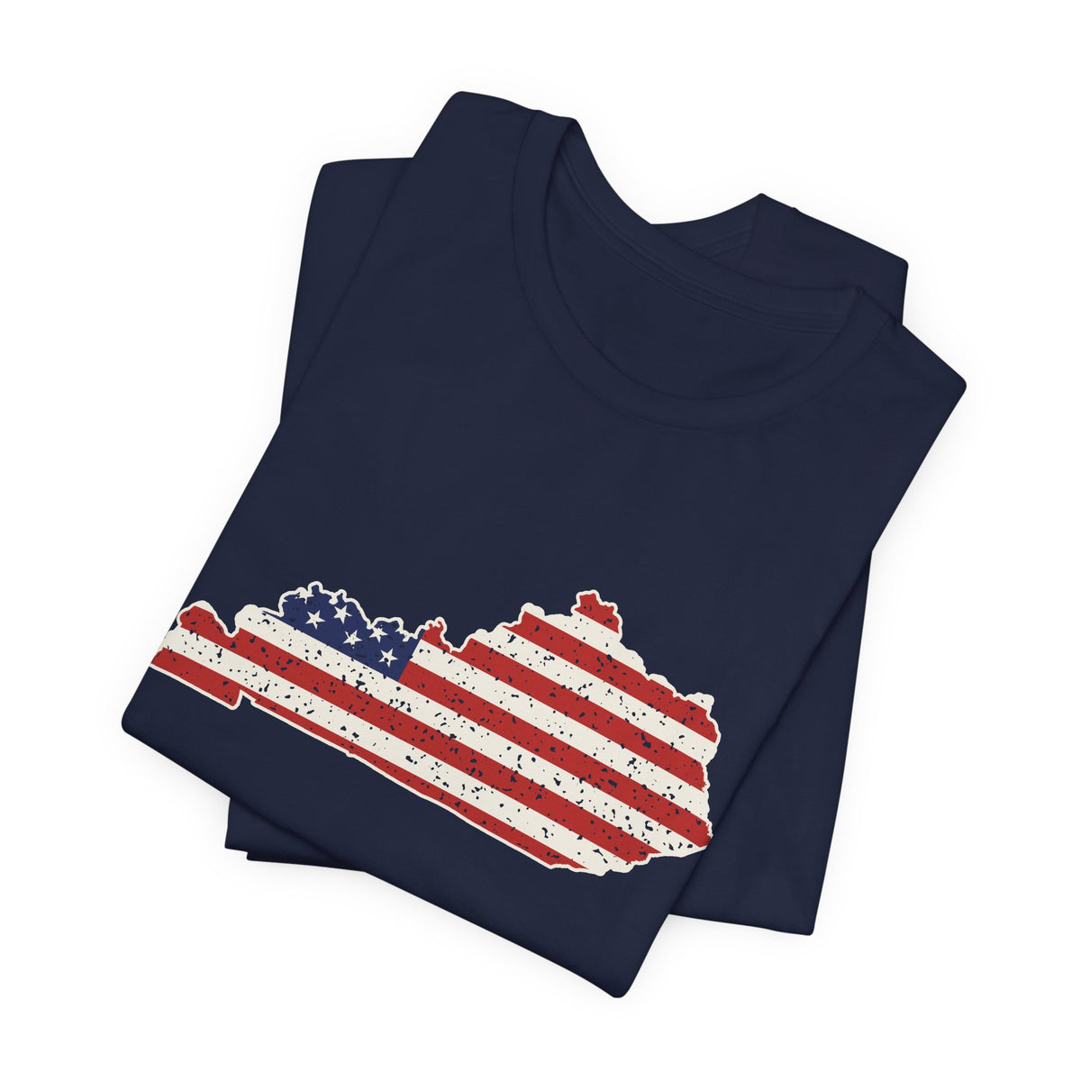 Kentucky American Flag Map T-Shirt