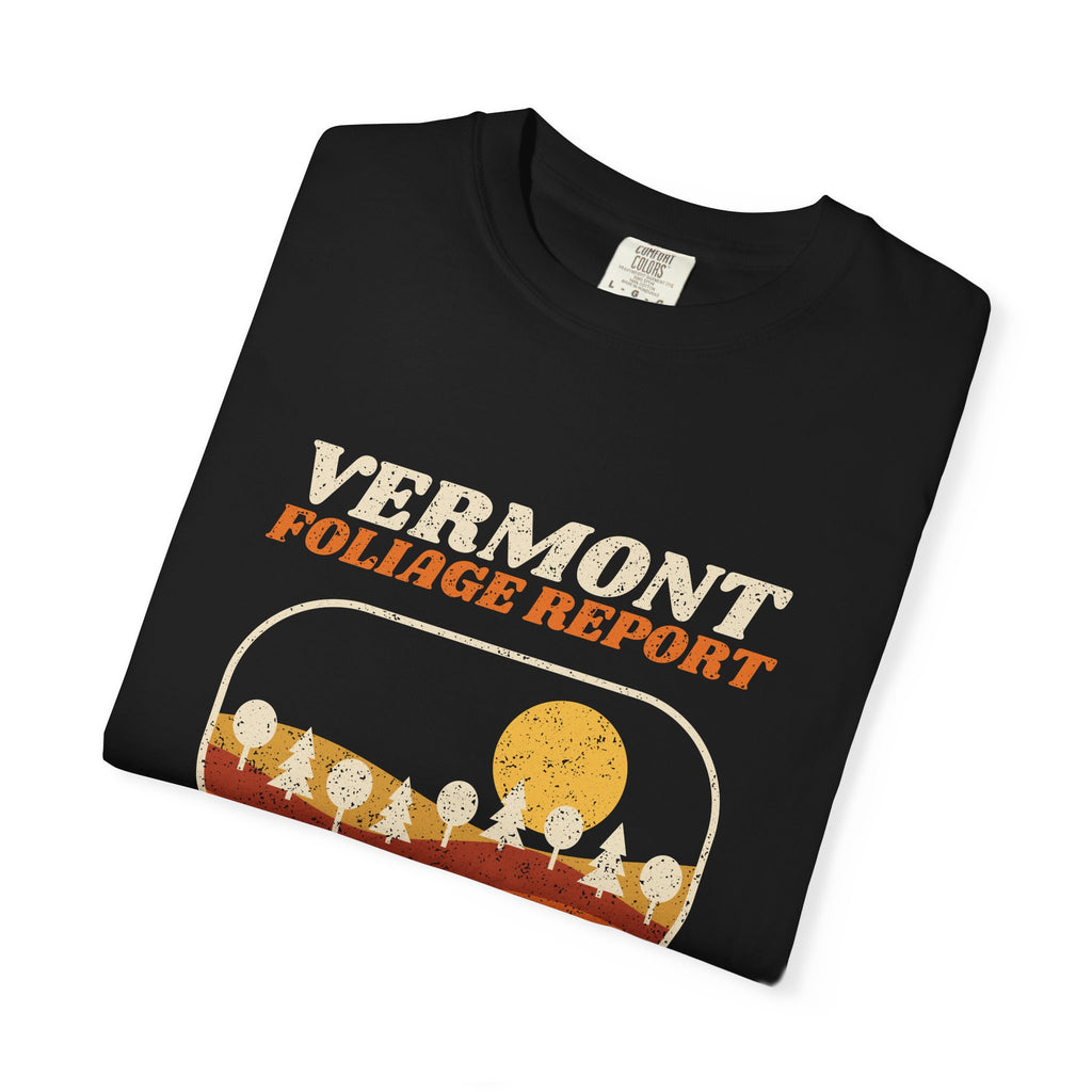 Vermont Foliage Report Retro Landscape T-Shirt