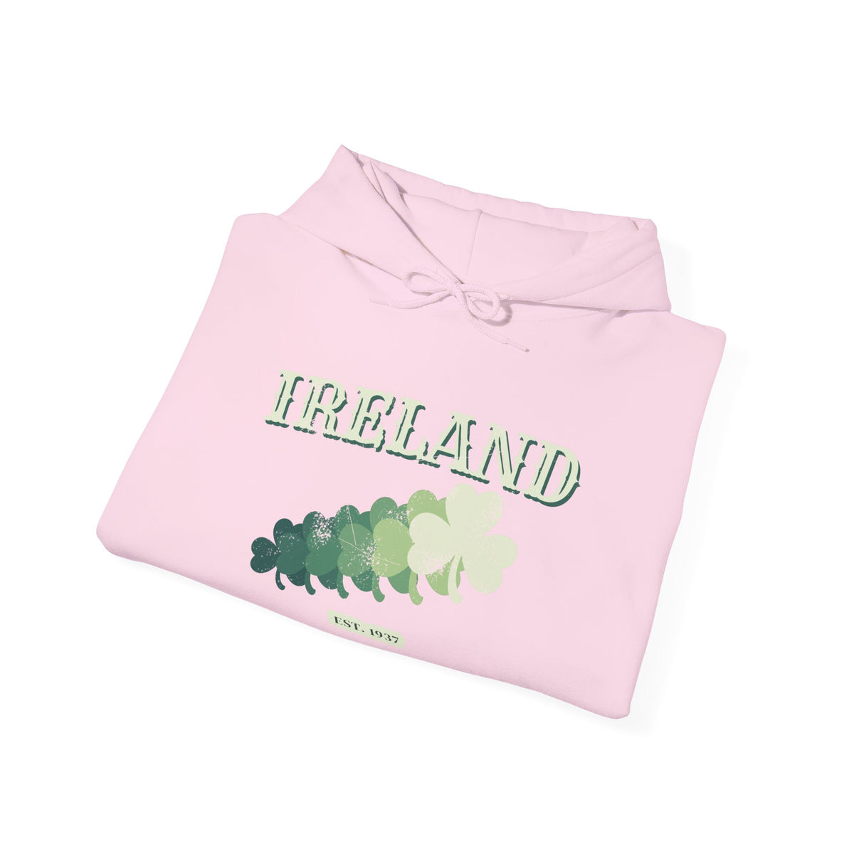Ireland Est 1937 Vintage Ornate Lettering Hoodie